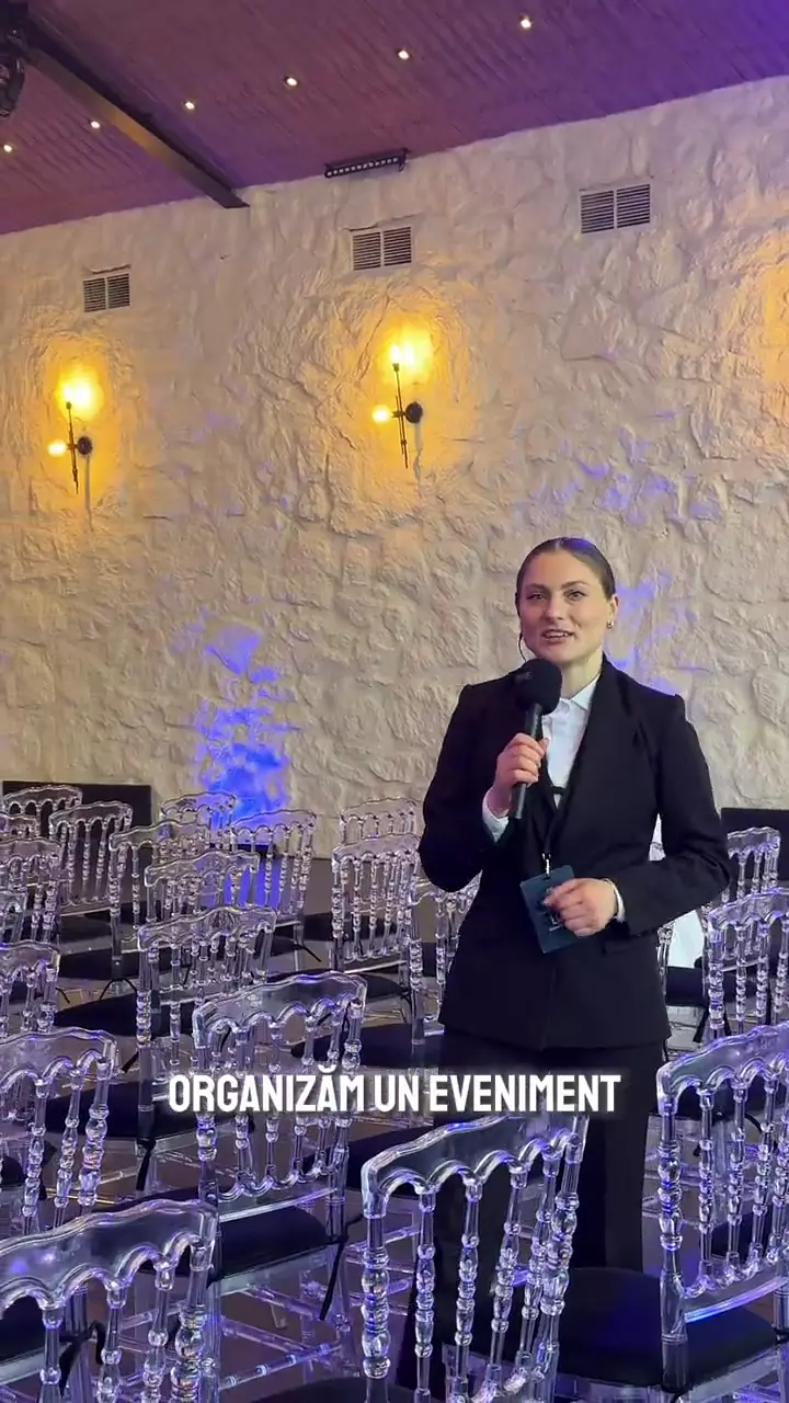 Sala pregătită pentru eveniment